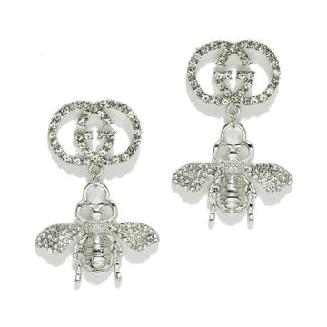 Silver Bee Earrings