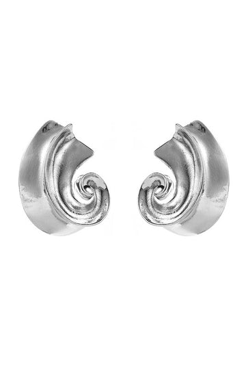 Irregular Metal Spiral Dangle Earrings